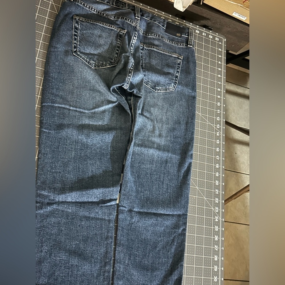 AG Adriano Goldschmied Indigo Straight Leg Jeans - Picture 6 of 8